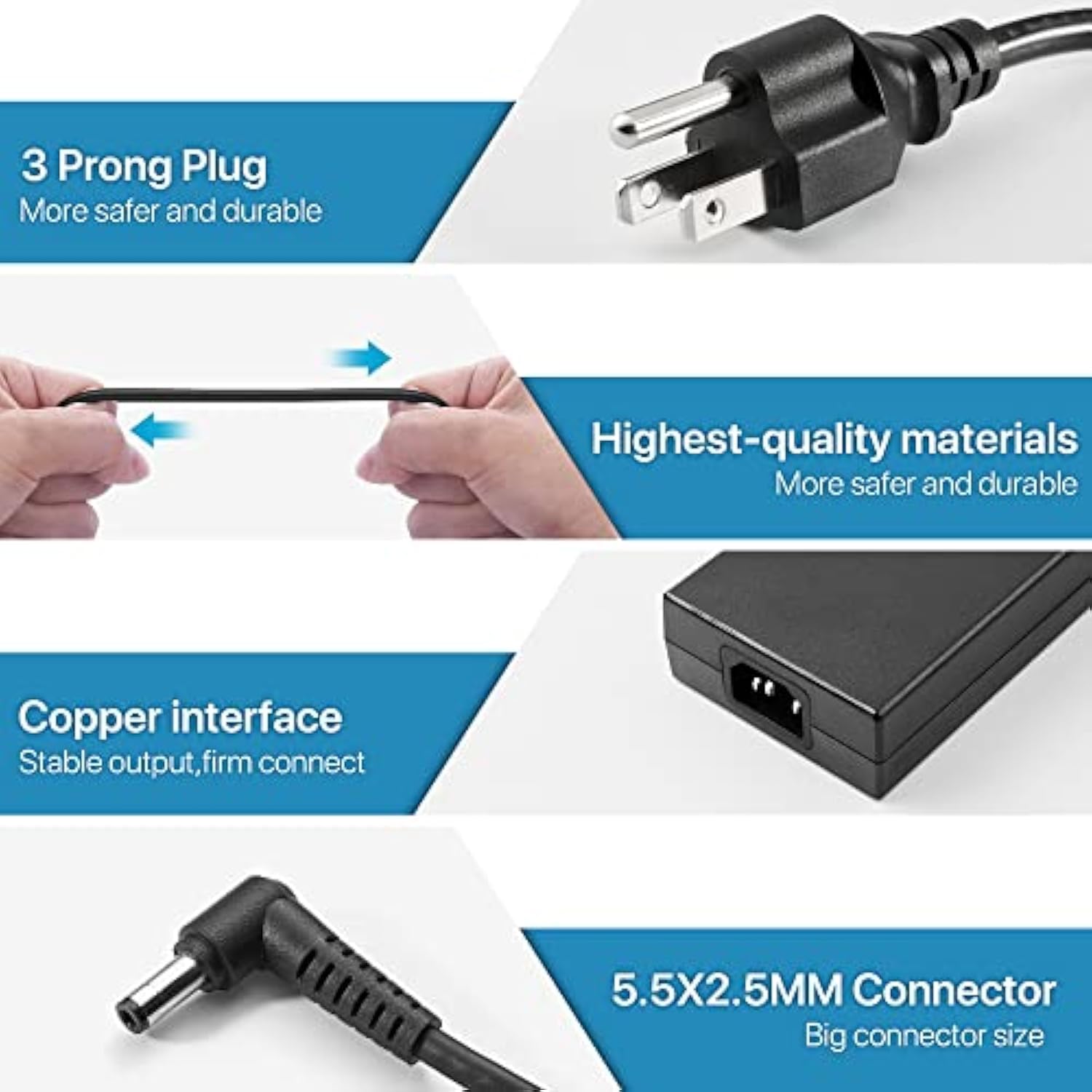 230W Ac Adapter Charger For Msi Creator 15 17 P65 P75, Gs65 Gs66 Gs75 Stealth,