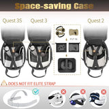 Carrying Case Compatible With Meta Quest 3S/Quest 2/ Apple Vision Pro Original Elite Strap, For Oculus Quest 3/2/Vision Pro Accessories (Black)