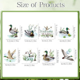 Mallard Duck Baby Shower Decorations, 40Pcs Duck Hunting Cupcake Toppers Party Decoration Welcome Baby Cupcake Picks Decor It’S A Boy Supplies