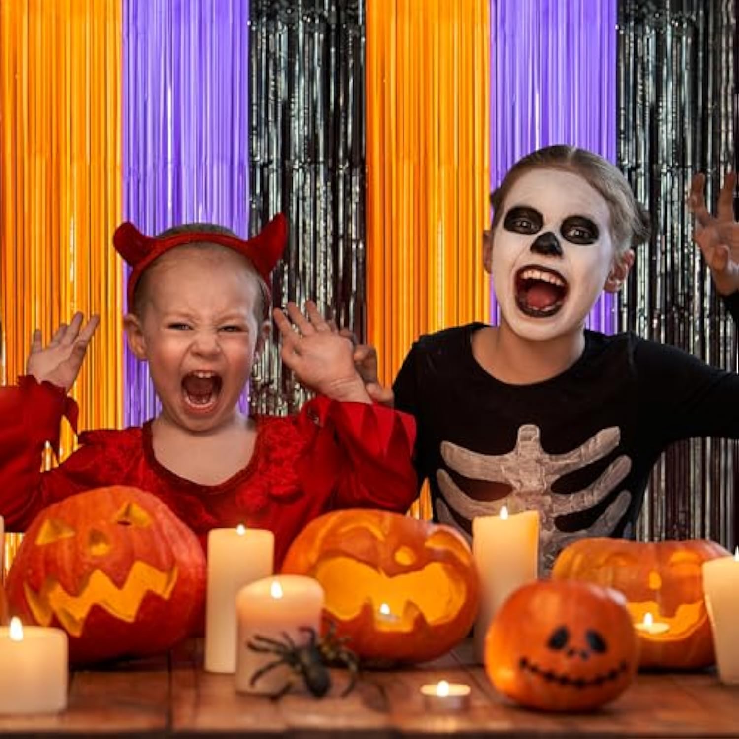 Halloween Party Decorations Trick or Treat Backdrop Banner Wall Door Indoor Outdoor