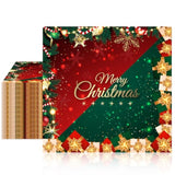 100Pcs Christmas Paper Napkins Red And Green Christmas Party Supplies Disposable 2-Ply Holiday Themed Napkins For Winter Xmas Holiday New Year Family Gathering Party Supplies