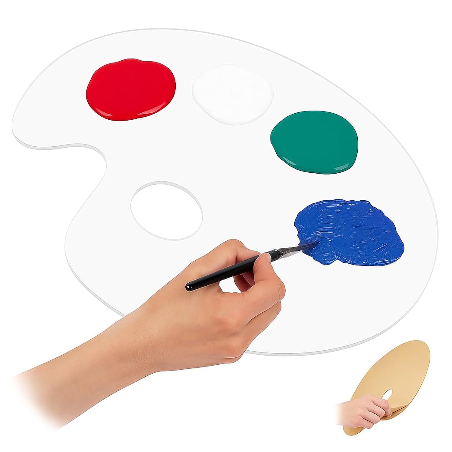 Eg Liberty Extra Large Acrylic Paint Palette 12X16 In Premium Thick Professional Design