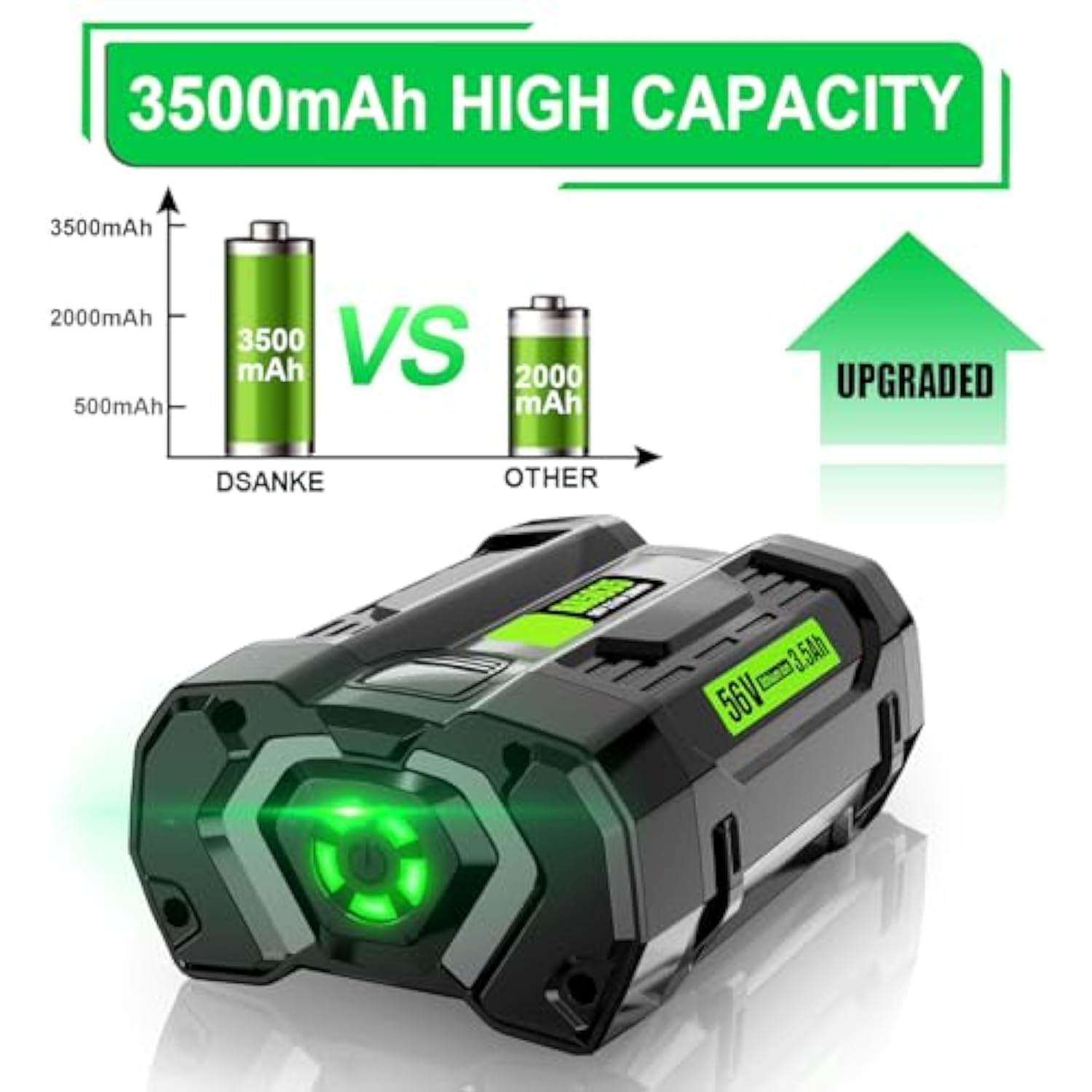 56V 3.5Ah Replacement Battery for Ego 56V Power+ Tools and Batteries