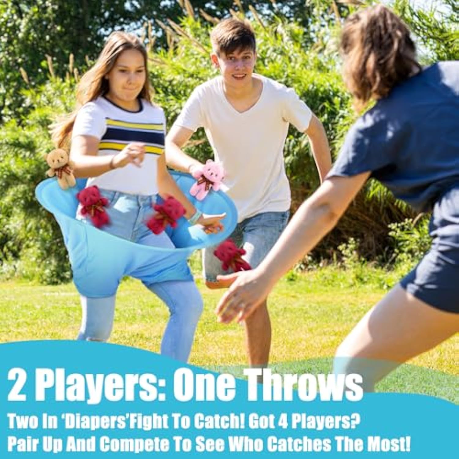 22 Pcs Funny Baby Shower Diapers Games Activities Fun Bridal Shower Games How Many Plushies Can You Catch In Your Big Diaper Gender Reveal For Boys Girls Adults(Blue)