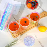 30Pcs 2 Styles Iridescent Plastic Cups 16Oz Bachelorette Disco Glitter Cups Drinking Cups Party Favor Cup Disposable Iridescent Pastel Party Supplies For Unicorn Bachelorette Party Birthday Wedding
