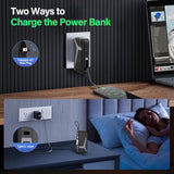 Portable Charger With Built In Cable And Ac Wall Plug,10000 Mah External Battery Power Bank, Led Display 4 Outputs 2 Inputs, Travel Phone Charger Battery Pack For Iphone 16 15 14 13 Samsung Ipad