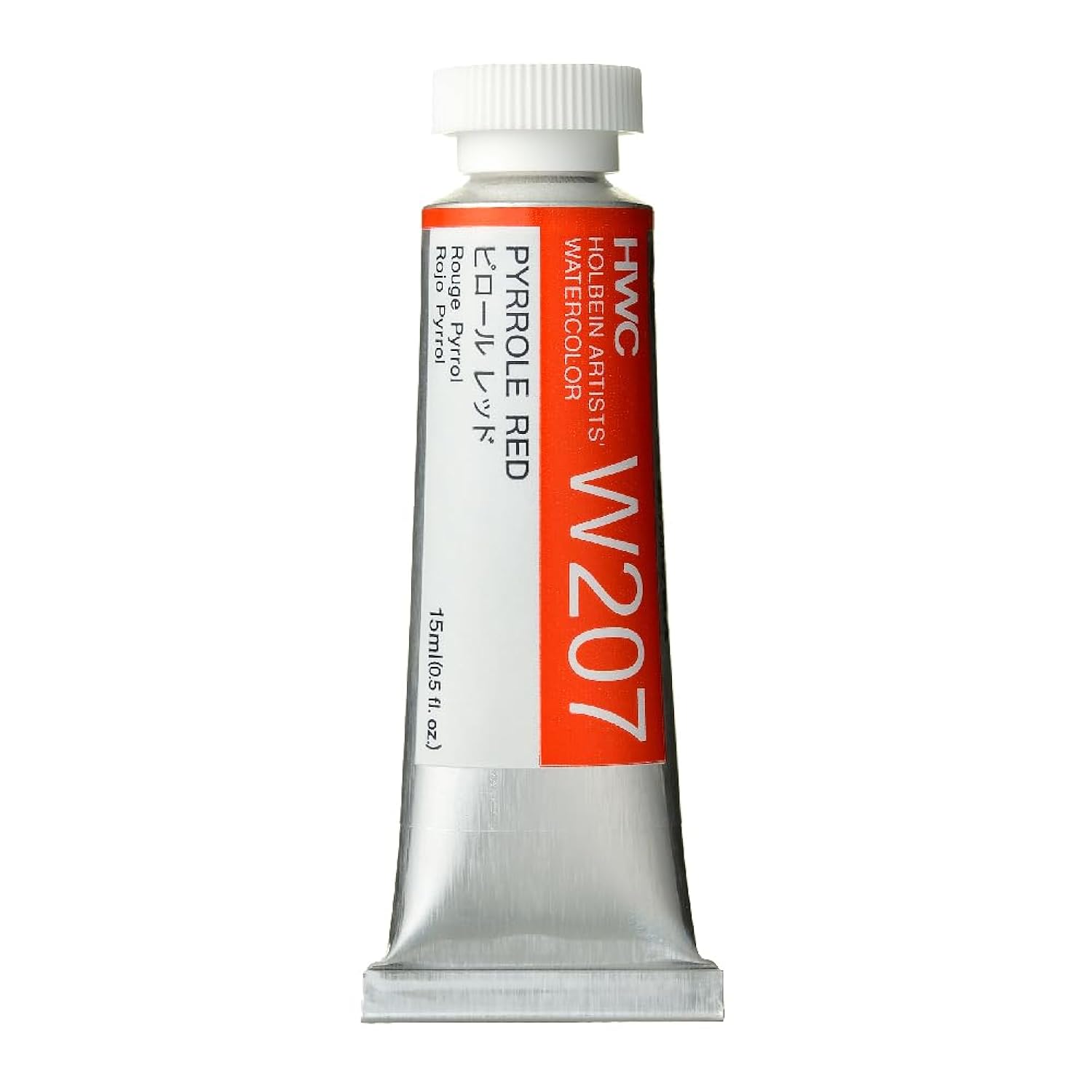 Holbein Artist Watercolor, 15ml tube, Pyrrole Red (W207)