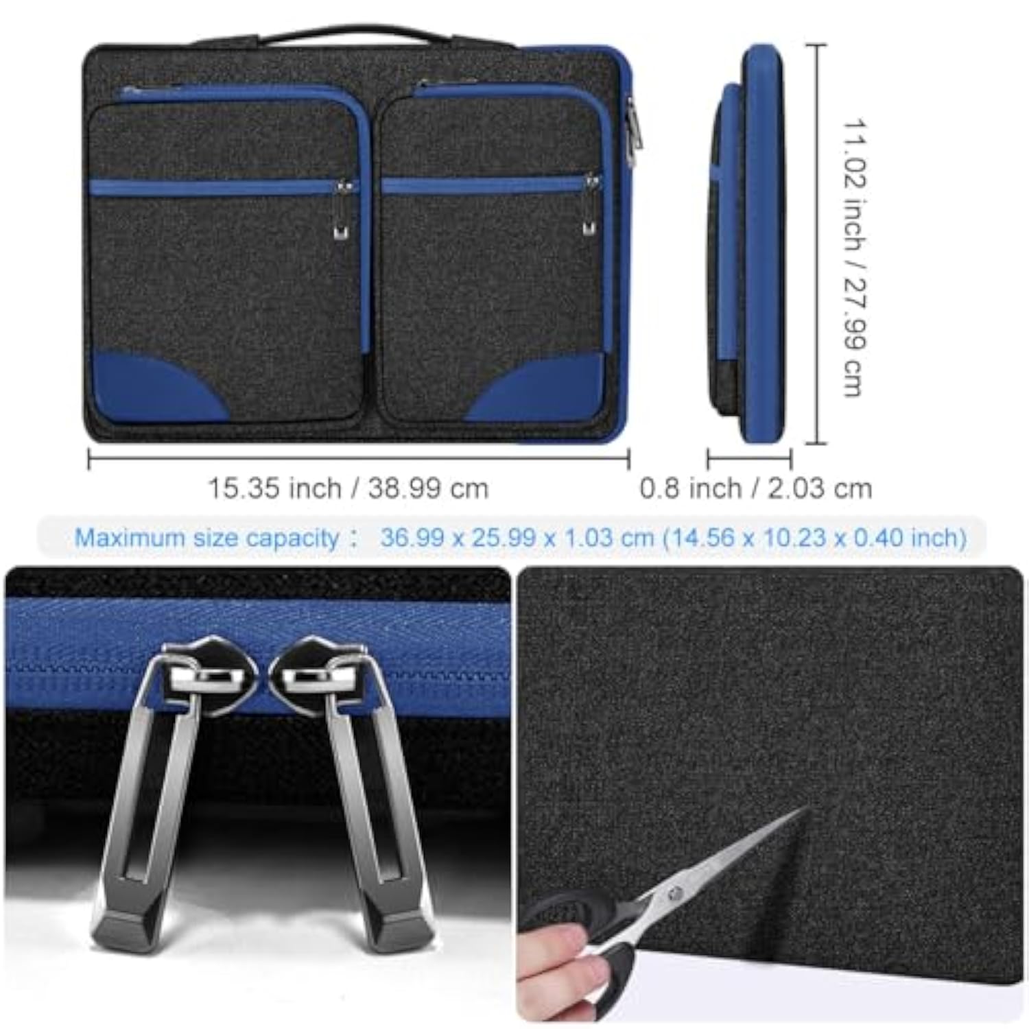 Laptop Case 15 15.6 16 Inches Sleeve Slim Briefcase Spill-Resistant Handbag For Most Popular 15" 15.6" 16" Notebooks?B01Bl02