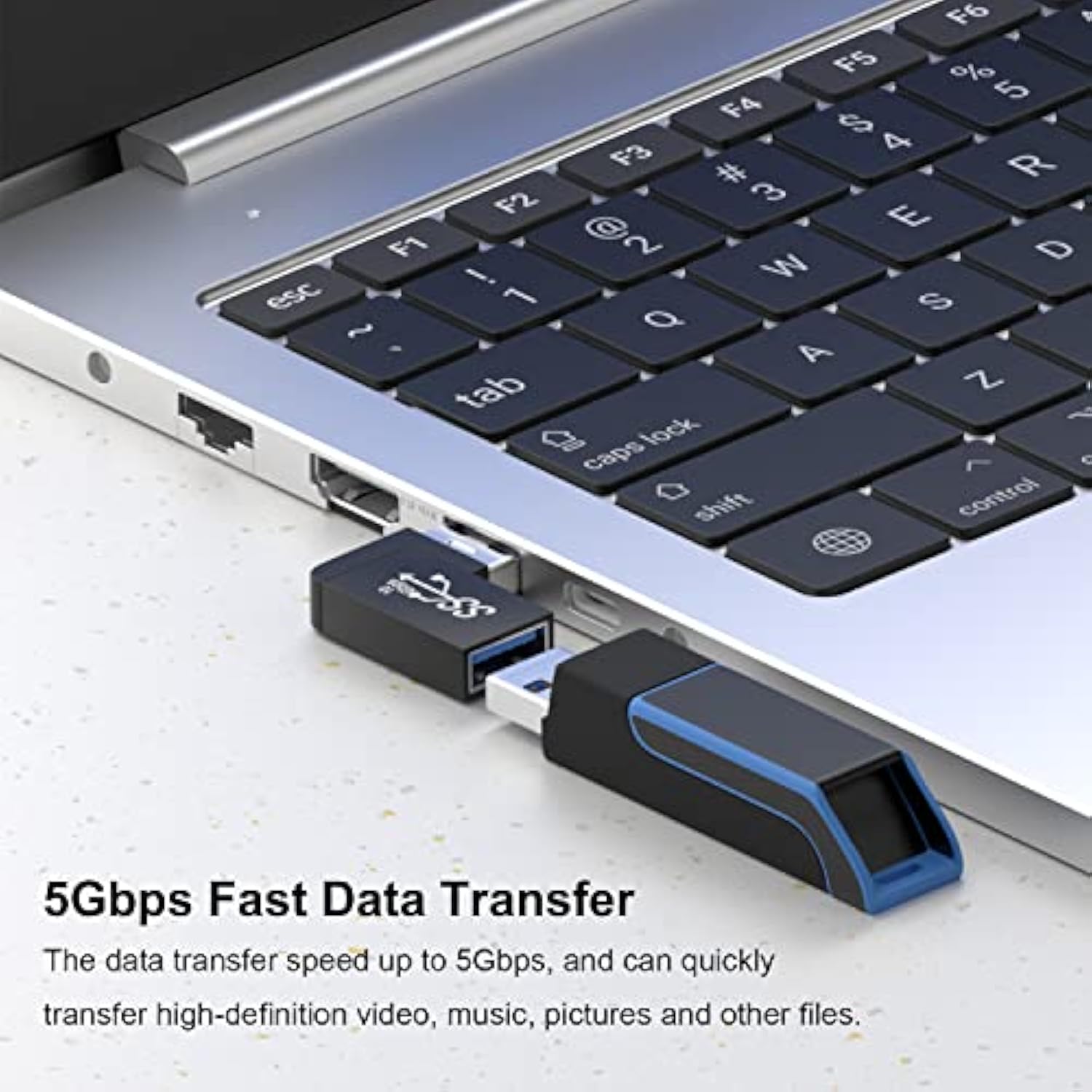 90 Degree Usb 3.0 Adapter (4 Pack), Vertical Up And Down Angle, Horizontal Lef