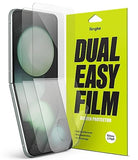 Dual Easy Film [4-Layer Protection] Compatible with  Galaxy Z Flip 5 Screen Protector, Self Healing Repair Coating Full Coverage HD Clear