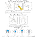 40 In Cream White Number Balloons Helium Foil Mylar Balloon Birthday Party Banquet Decoration Digital 2