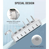 Charging Station For Multiple Devices Apple,50W 6 Port&6 Cables Charging Station For Apple Device With Apple Watch Holder,Charging Dock For Cellphone, Kindle, Tablet And Other Electronic (Sliver)
