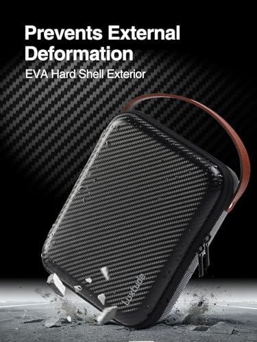 Electronics Organizer Travel Case For Chargers And Cords, Hard Case For Electronics, Portable Tech Bag, Travel Essentials For Chargers/Mouse/Usb Drives/Sd Cards, Tech Gifts