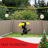 Pack Of 100 Holiday Light Clips Christmas Light Clips Outdoor Hang String Lights Clips Hooks For Christmas Decoration String Lights Weatherproof Outdoor Lights Clips For Halloween Xmas