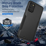 For Galaxy S20 Plus Case, With Hd Screen Protector [Military Grade Drop Tested] Heavy-Duty Tough Rugged Shockproof Protective Case For Samsung S20 Plus, Black
