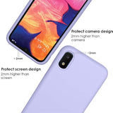 Silicone Case For Samsung Galaxy A10E, Gel Rubber Full Body Protection Shockproof Cover Drop Protection (Purple)