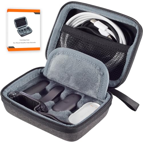 Hard Case Compatible With Plaud Notepin/Notepin S Ai Voice Recorder,Scratch And Fall Resistant Integrated Storage, Comes With A Mesh Accessories Storage Bag (Case Only)