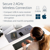 Kb150 Eq Wireless Keyboard, Full Size, 2.4Ghz Wireless Connection, Spill-Proof, 104-Key, Black (K75561Na)
