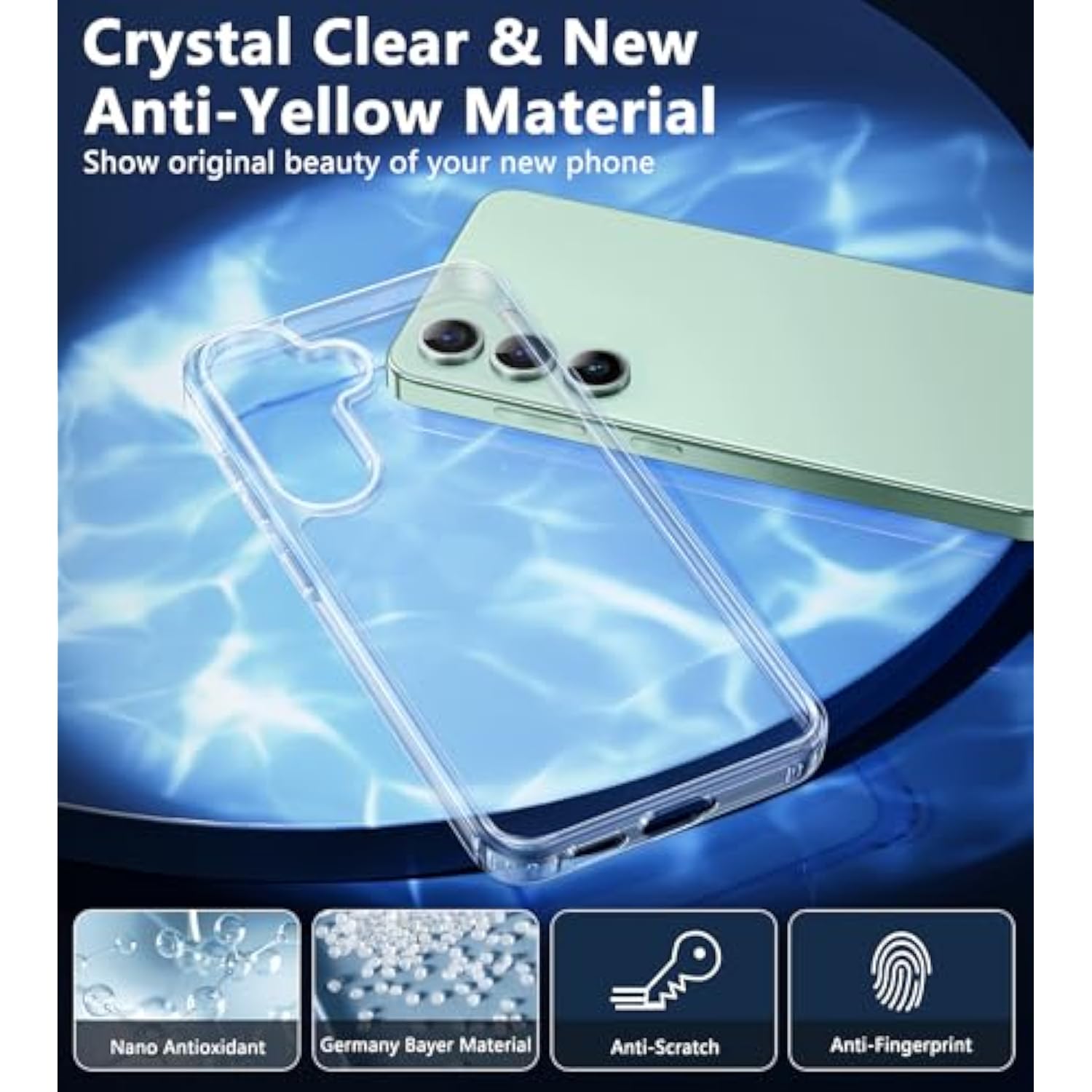 Clear Shockproof Case for Samsung Galaxy S24 Plus Military Grade