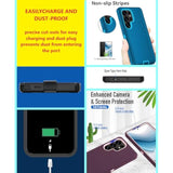 For Samsung Galaxy S25 Ultra Case, S25 Ultra Heavy Duty Case,With A Tempered Glass Screen Protector, [Military Grade Protective ] [Shockproof] [Dropproof] [Dust-Proof] (Black)