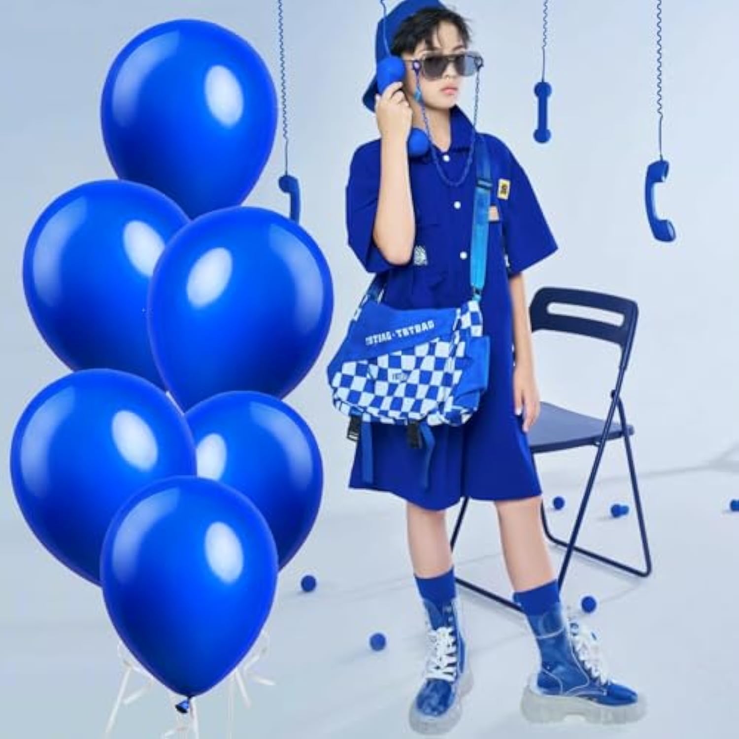 200 Pack Uv Neon Blue Balloons Glow Balloons Neon Party Decorations Black Light Neon Latex Fluorescent Balloons For Kids Birthday Glow Party Decoration Glow In The Dark Party Supplies