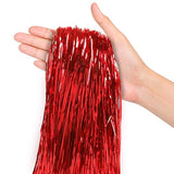 Red Tinsel Strands Metallic Icicle Streamers Pack Of 4000 For Holiday Christmas Tree Mermaid Unicorn Birthday Wedding Anniversary Hanging Party Decorations