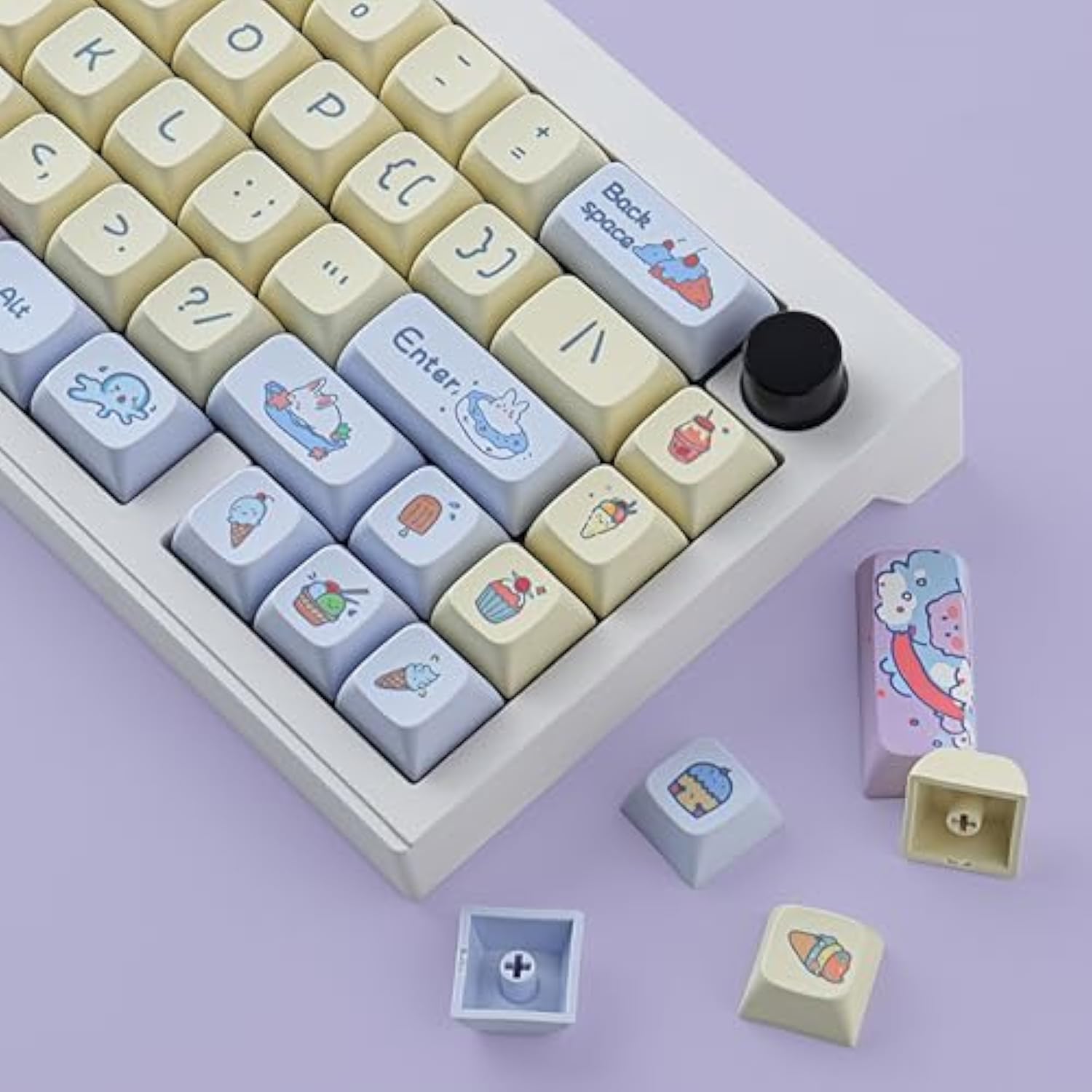 Pbt Keycaps Xda Profile 147 Keys Animal Forest Keycaps Dye-Sublimation With 7U