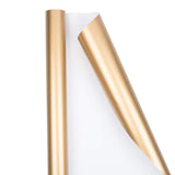 Gift Wrap - Matte Wrapping Paper - 50 Sq Ft Total (30 In X 10 Ft Each) - Matte Gold Foil - 2 Rolls/Pack