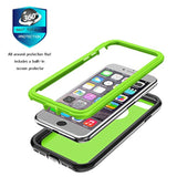 ImpactStrong for iPhone 7/8 Case, Ultra Protective Case with Built-in Clear Screen Protector Full Body Cover (Lime Green)