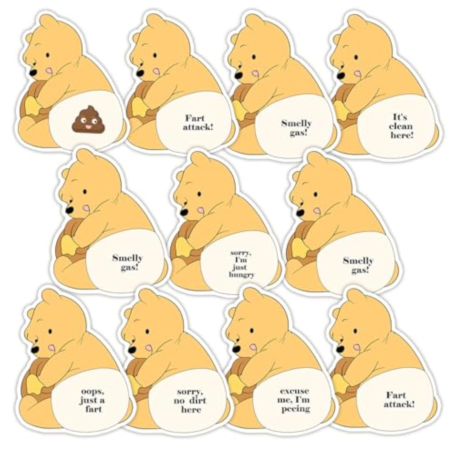 96Pcs Winnie Baby Shower Decorations, Winnie Baby Shower Games Scratch Off,Babe Party Game Gifts For Winners,Poop Scratch Off Lottery Tickets