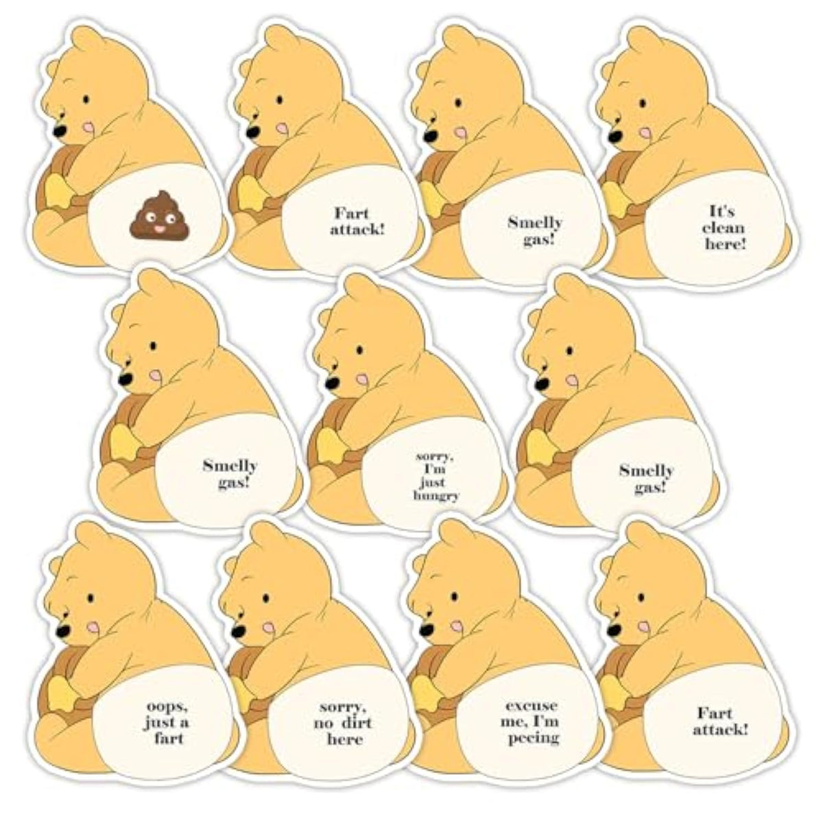 96Pcs Winnie Baby Shower Decorations, Winnie Baby Shower Games Scratch Off,Babe Party Game Gifts For Winners,Poop Scratch Off Lottery Tickets