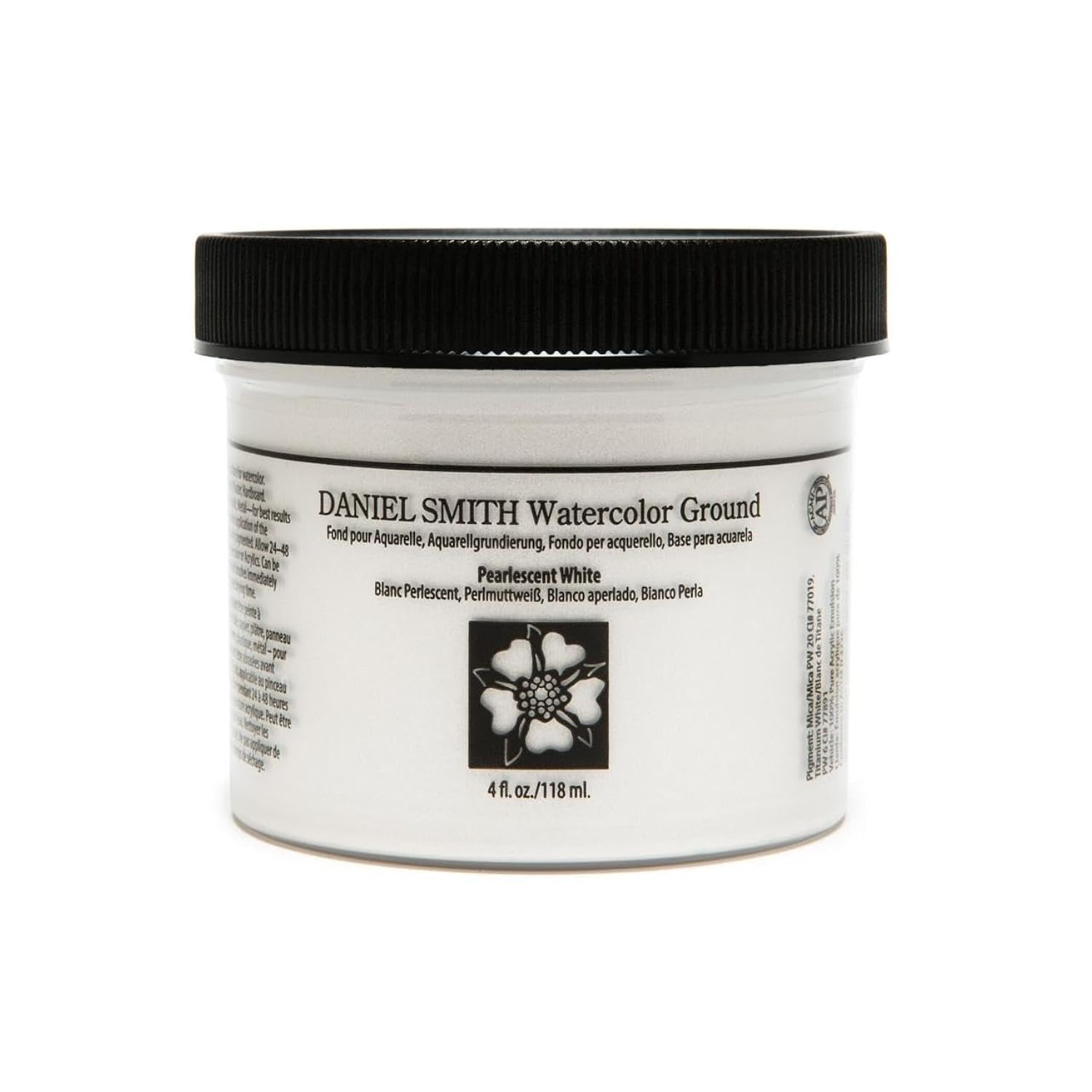 Daniel Smith Watercolor Ground, 4oz Jar, Pearlescent White, 284055013