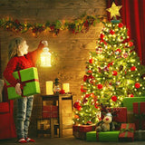 Christmas Tree Lights With Ring 16 Strings 400 Leds, Xmas String Lights With Timer 6.6Ft Easy To Install, Christmas Lights Fairy Tree Light 8 Mode For Xmas Fir Pine Party Decoration Warm White