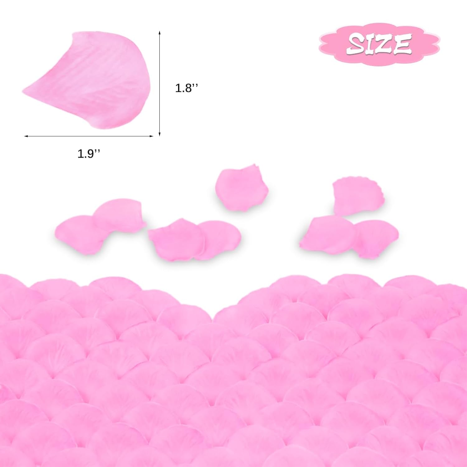 Rose Petals 2000 Pcs, Artificial Rose Petals, Rose Petals For Proposal, Flower Petals For Decoration, Flower Petals For Throwing At Wedding, Pink