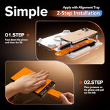 3 Pack Privacy Screen Protector For Iphone 16 Pro, [One-Pull Installation] Military-Grade Shatterproof & Ultra Durable 9H Hardness, Anti-Spy Tempered Glass, Bubble-Free, Case Friendly