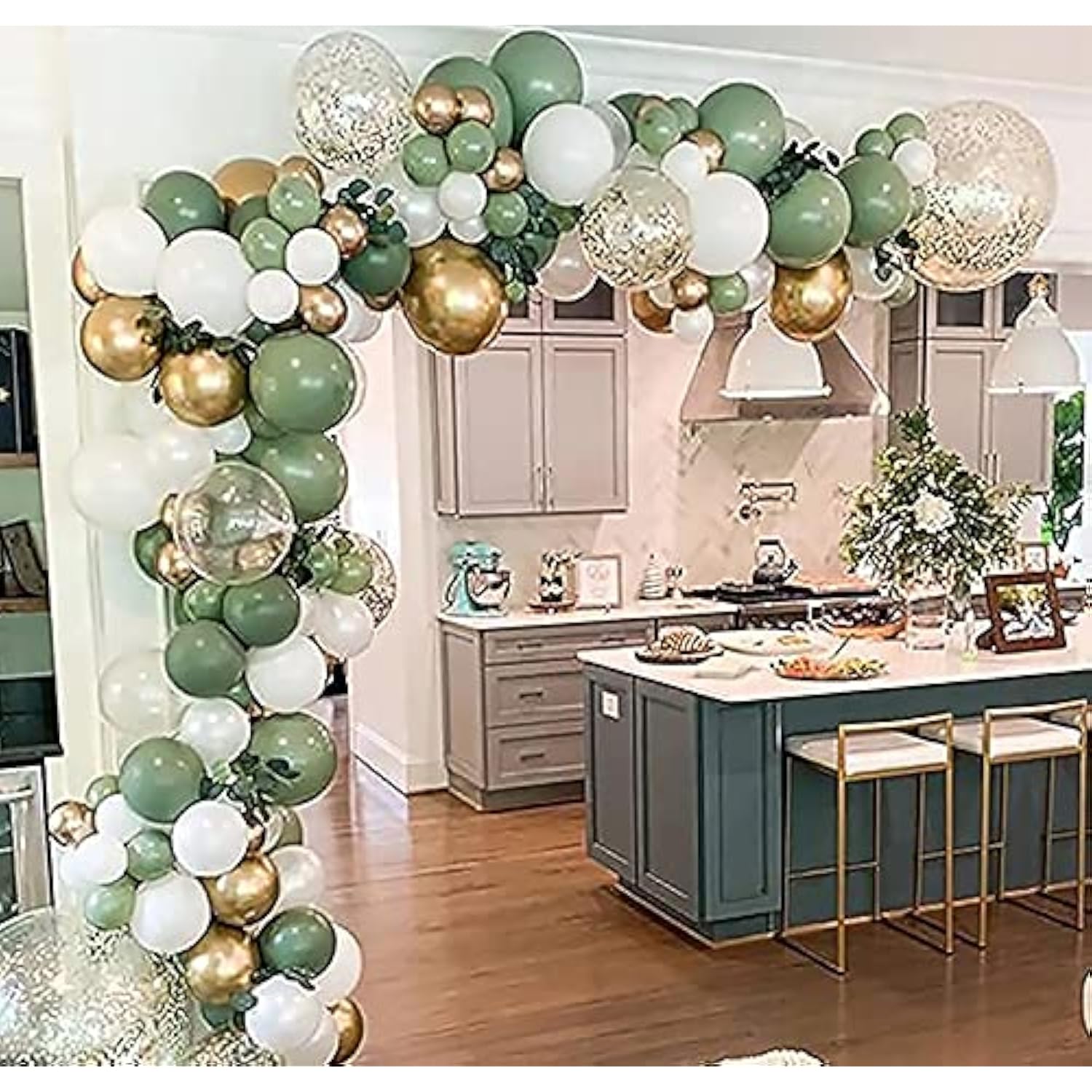 Diy Sage Green And White Balloon Garland Arch Kit For Baby Shower Brid