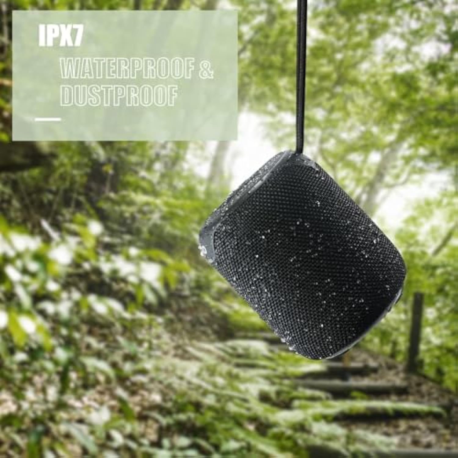 Bluetooth Speakers, Ipx7 Waterproof Portable Wireless Speaker With Bluetooth 5.3, 15W Stereo Sound, Deep Bass, Dual Pairing, 15H Playtime For Home, Party, Outdoor