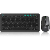 Rkm709 2.4 Gigahertz Ultra-Slim Wireless Keyboard And Mouse Combo, Multimedia Office Keyboard For Pc, Laptop And Desktop,Business Office(Black)-New