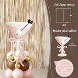 Espresso Martini Birthday Party Decorations, A Tini Bit Older Banner Hanging Swirls, Martini Glass Balloon Foil Curtain Balloon Arch For Girls Women Trendy Martini Bar Bachelorette Bridal Shower