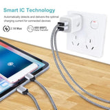 Charger Block, Usb Wall Charger, Double Usb Fast Charging Cube Block Charger Box, 2.1A Phone Charger Power Adapter 3Pack For Iphone 16 15 14 13 12 11 Pro Max Xs Xr X 8 7 6 Samsung Galaxy S25 Ultra A16