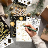 12Pcs Happy New Year Coloring Books Bulk, Black White New Year Hat Wine Glass Pattern Coloring Book Year Of 2026 For Holiday Party Activities Fillers Spring Festival Diy Drawing Book