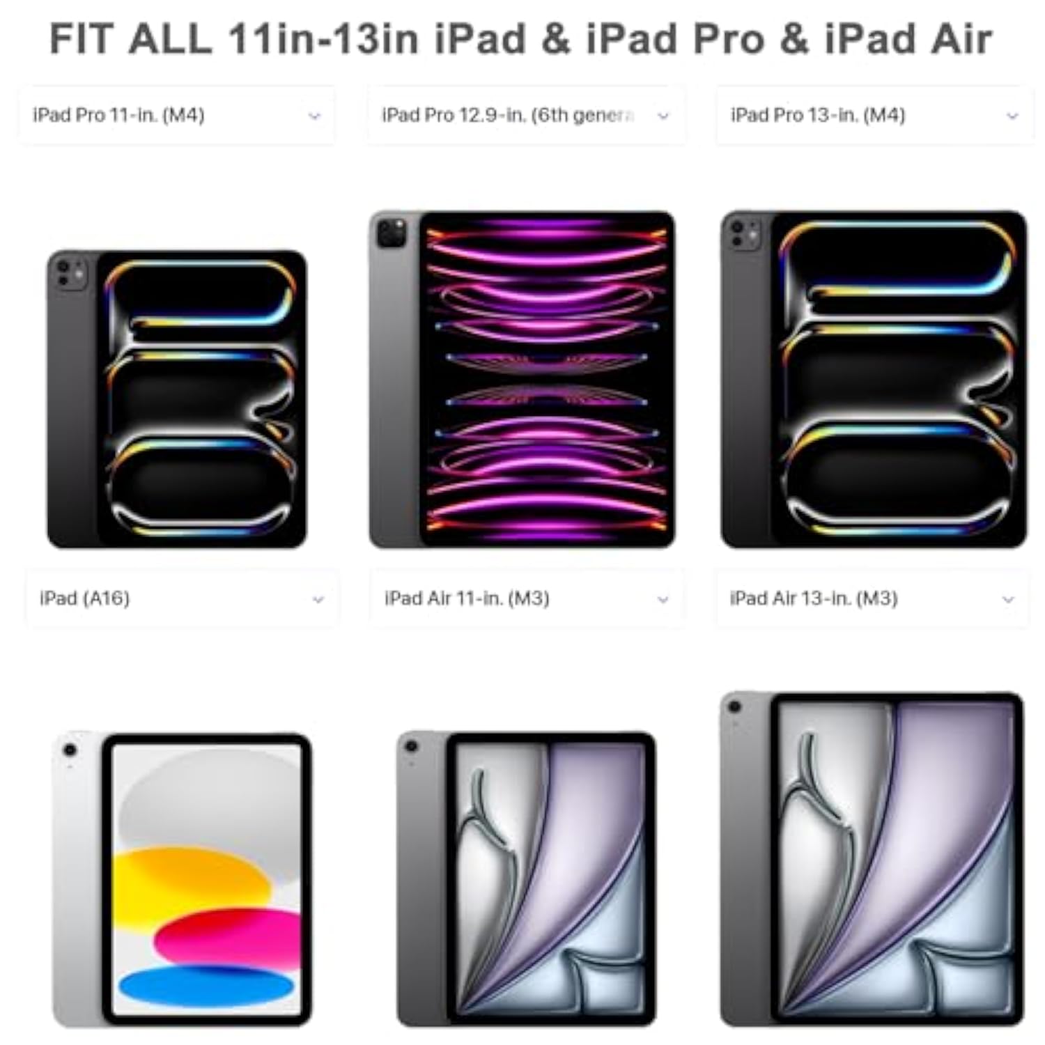 Leather Tablet Sleeve - 12.9/13 Inch Ipad Pro Sleeve, Document Holder Folio File Holder, Genuine Leather Ipad Case For Protection And Style-Dark Brown