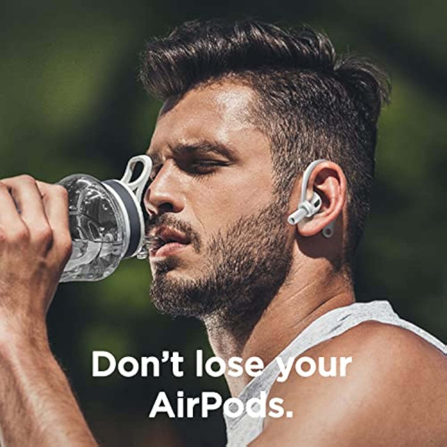 elago Ear Hooks Designed for AirPods Pro 3 & Pro 2 & Pro, 4 & 3 & 2 & 1, Earbuds Accessories, Anti-Slip, Ergonomic Design, Comfortable Fit (White) [US Patent Registered]