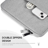 14 Inch Laptop Sleeve Case For Hp Lenovo Dell Asus Acer Chromebook 14, Hp Stream 14, Dell Xps 15, Inspiron 14, Lenovo Ideapad 14, Asus Zenbook 14, Razer Blade 15 Water-Resistant Computer Bag -Grey