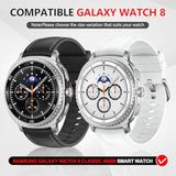 2+2 Pack For Samsung Galaxy Watch 8 Classic 46Mm Privacy Case, [3-In-1] [Anti-Peeping] Tempered Glass Screen Protector+ All-Around Protective Tpu Bumper Cover