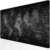 Gaming Mouse Pad, Oversized Mouse Mat Natural Rubber Blank Desk Mat Heavy Duty, Water Resistant Keyboard Pad For Gamer, Office And Home Use (90X40 Map)