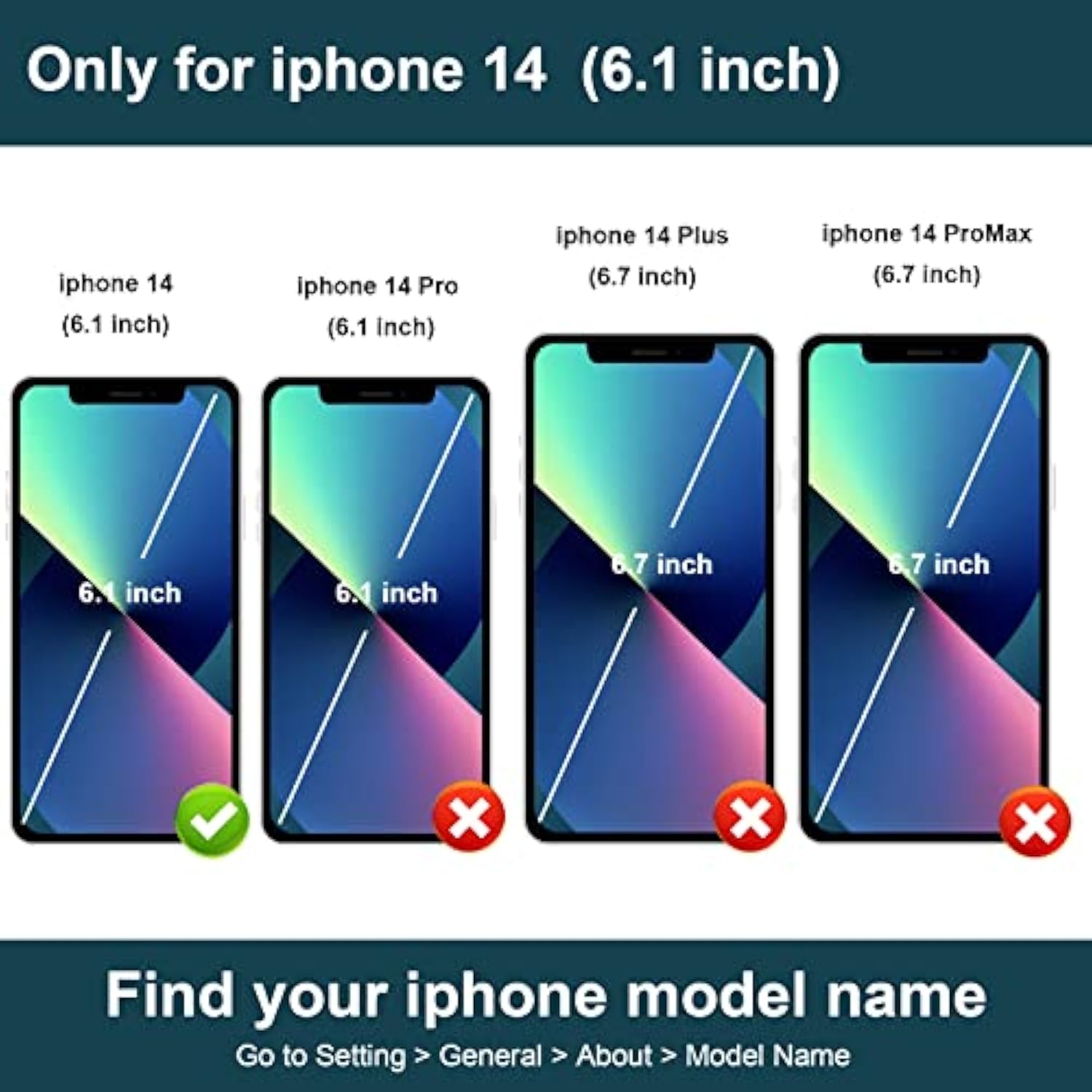Compatible With Iphone 14 Case Wallet With Card Holder, 360°Rotation Finger Ring Holder Kickstand, Rfid Blocking Leather Protective Double Buttons Shockproof Cover 6.1 Inch Green