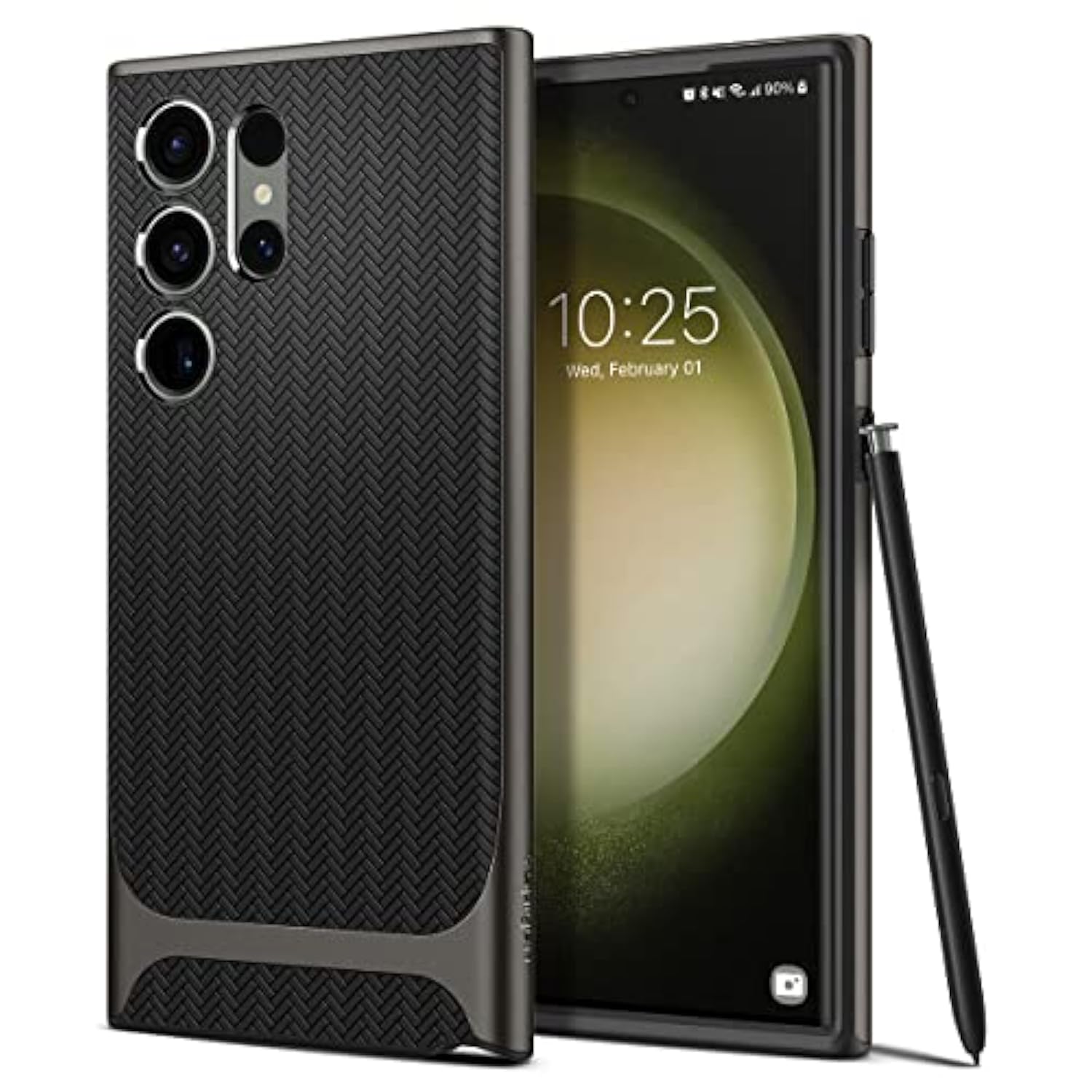 Spigen Neo Hybrid Designed for Galaxy S23 Ultra Case (2023) [Military-Grade Protection] - Gunmetal