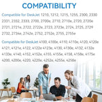 67Xl Ink S Black Color Combo Pack, Compatible For Hp Ink 67, Compatible For Deskjet 2855E 2755E 2700 2700E 2800E 4155E 4255E 2734E 4100 4100E Compatible For Envy 6055E 6000 6400 6455E Printer