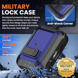 AirPods Pro 3 Case Lock 2025, Shockproof Protective Case Cover for Men Women with Cleaning Kit & Carabiner, Compatible with AirPods Pro 3rd Generation